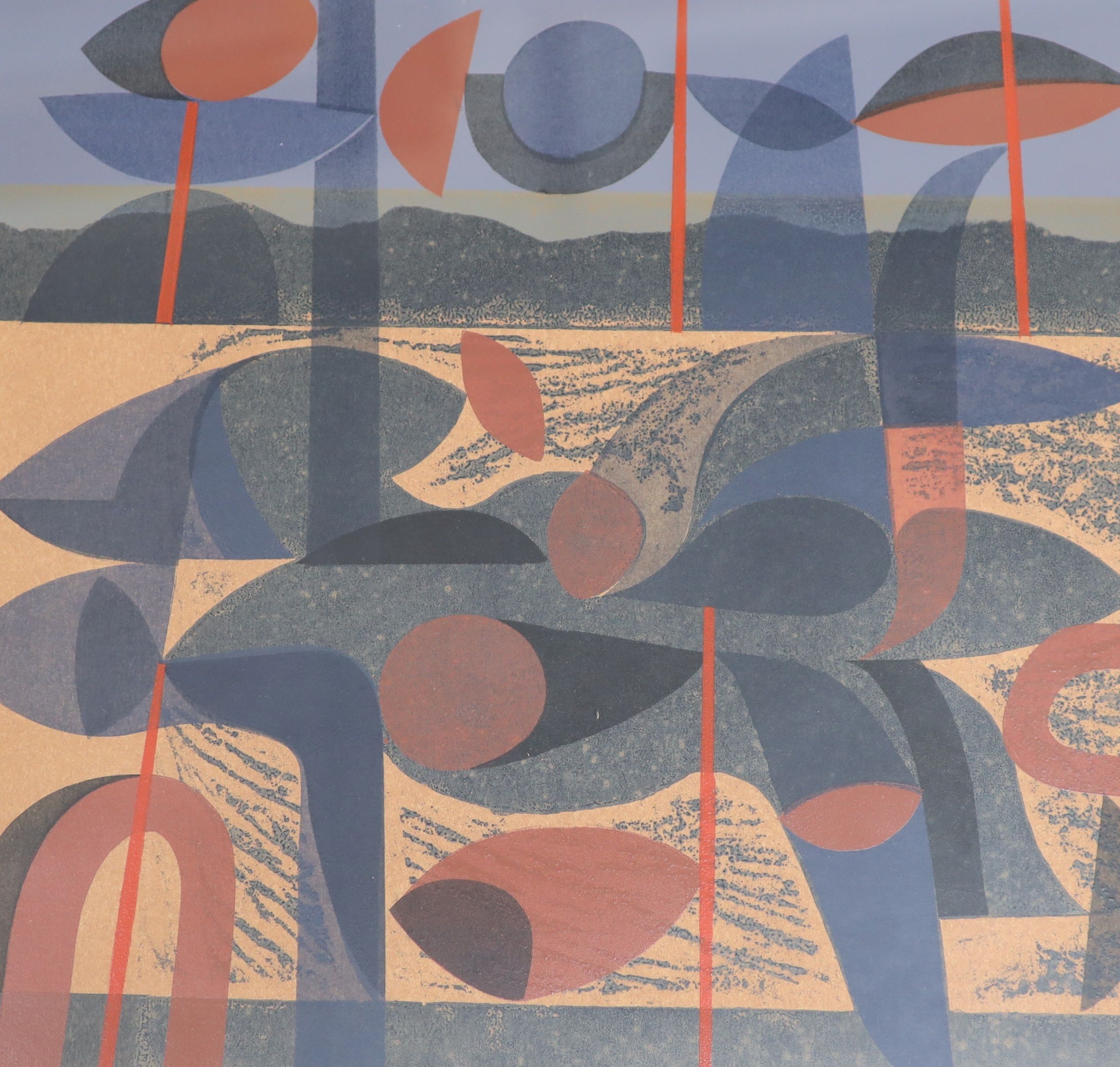 Peter Green OBE RE (b.1933), limited edition print, 'Desert Phantom', signed in pencil and dated '06, 6/10, 33 x 35cm